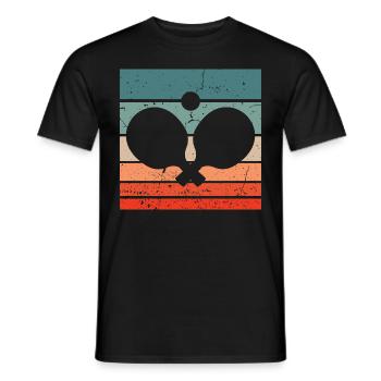 Tischtennis, Tischtennis, Tischtennis - Männer T-Shirt - Schwarz - Vorne - AI Model Male 178 light (178cm)