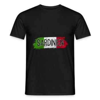 Sardinia Italy - Men's T-Shirt - black - Front - AI Model Male 178 light (178cm)