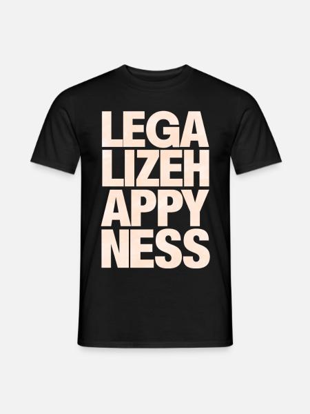 Legalize Happiness T-Shirt - Men's T-Shirt - black