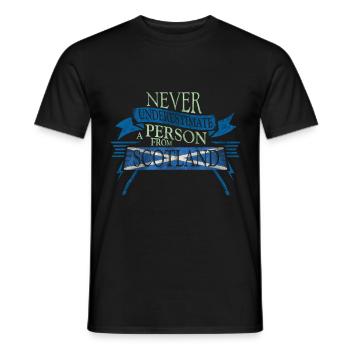 Écosse - T-shirt homme - noir - Devant - AI Model Male 178 light (178cm)