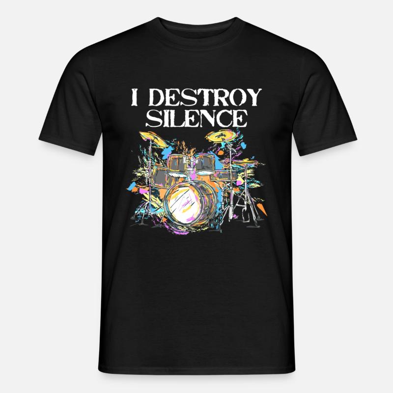 I Destroy Silence - Men’s T-shirt - black