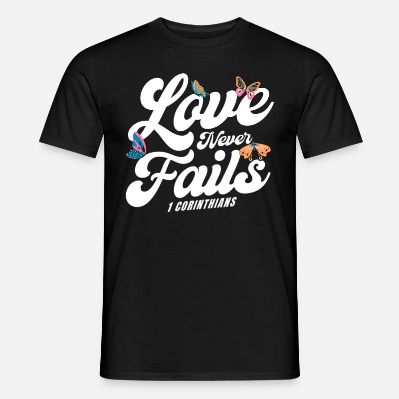 Christlich Religiös Bibelvers Geschenk - Männer T-Shirt - Schwarz