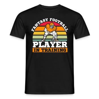 Draft Day Football Women Fantasy Football Champions - Men's T-Shirt - black - Front - AI Model Male 178 light (178cm)