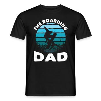 Snowboarding The Boarding Dad Snowboarder - T-shirt homme - noir - Devant - AI Model Male 178 light (178cm)