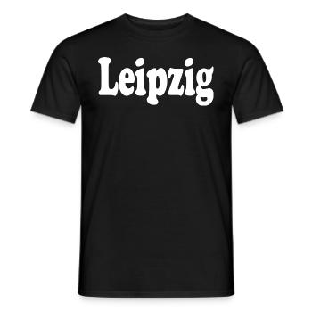 Leipzig - Men's T-Shirt - black - Front - AI Model Male 178 light (178cm)