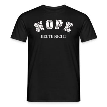 Nope Not Today - Men's T-Shirt - black - Front - AI Model Male 178 light (178cm)