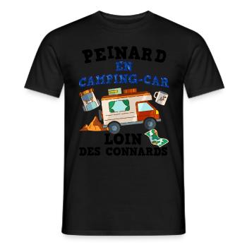 Mann Wohnmobil Wandern Abseits von Arschlöchern - Männer T-Shirt - Schwarz - Vorne - AI Model Male 178 light (178cm)