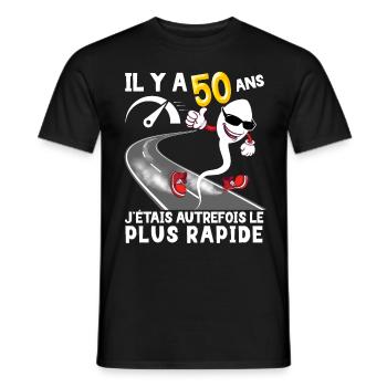 Geburtstag 50 Jahre Papa Mann Samenfasten - Männer T-Shirt - Schwarz - Vorne - AI Model Male 178 light (178cm)