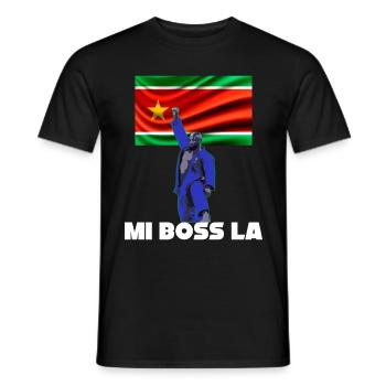 Drapeau Guadeloupe Judo Champion Le Bosse - T-shirt homme - noir - Devant - AI Model Male 178 light (178cm)