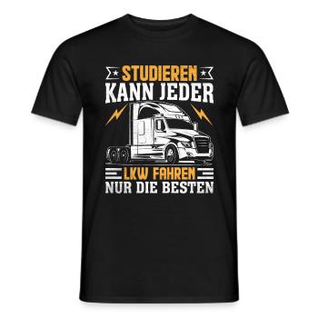 Cascade du chauffeur de camion - T-shirt homme - noir - Devant - AI Model Male 178 light (178cm)
