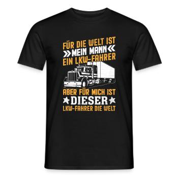 LKW Fahrer Trucker Spruch - Männer T-Shirt - Schwarz - Vorne - AI Model Male 178 light (178cm)
