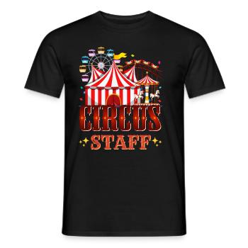 Circus - Men's T-Shirt - black - Front - AI Model Male 178 light (178cm)