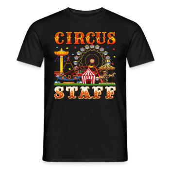 Circus - Men's T-Shirt - black - Front - AI Model Male 178 light (178cm)