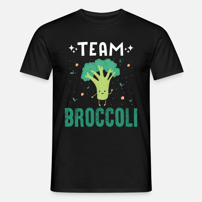 Team Broccoli - Männer T-Shirt - Schwarz