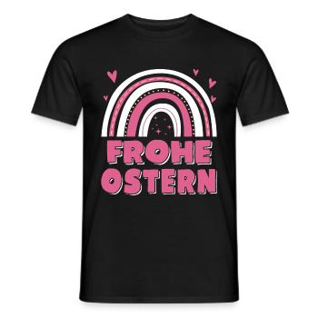 Oster Regenbogen Frohe Ostern - Männer T-Shirt - Schwarz - Vorne - AI Model Male 178 light (178cm)