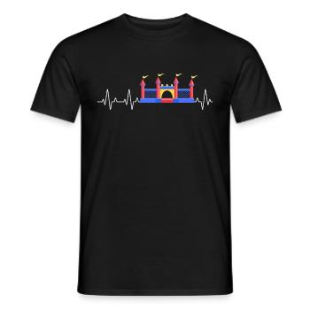 Hüpfburg Heartbeat Bouncy castle - Männer T-Shirt - Schwarz - Vorne - AI Model Male 178 light (178cm)