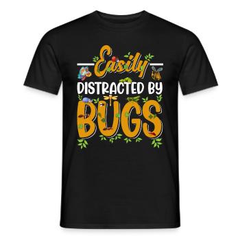 Bug Lover Insects Boys Girls - Men's T-Shirt - black - Front - AI Model Male 178 light (178cm)