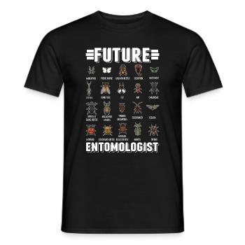 Entomologe Jungen Mädchen Insekten - Männer T-Shirt - Schwarz - Vorne - AI Model Male 178 light (178cm)