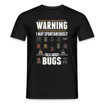 Insectes Nature Drôle Entomologiste - T-shirt homme - noir - Devant - AI Model Male 178 light (178cm)
