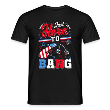 Feuerwerk Erwachsene Humor USA 4. Juli - Männer T-Shirt - Schwarz - Vorne - AI Model Male 178 light (178cm)