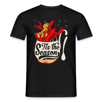 Saison des écrevisses Cuisine Drôle d’écrevisses - T-shirt homme - noir - Devant - AI Model Male 178 light (178cm)