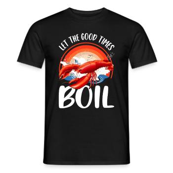 Saison du crabe Drôle de crabes Homard - T-shirt homme - noir - Devant - AI Model Male 178 light (178cm)