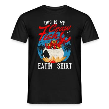 Saison des écrevisses Cuisson Aliments pour écrevisses - T-shirt homme - noir - Devant - AI Model Male 178 light (178cm)