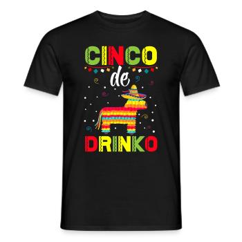 Pinata Cinco De Mayo Party Trinken Fiesta - Männer T-Shirt - Schwarz - Vorne - AI Model Male 178 light (178cm)