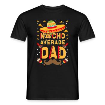 Cinco De Mayo Papa Funny Nacho Papa - Men's T-Shirt - black - Front - AI Model Male 178 light (178cm)
