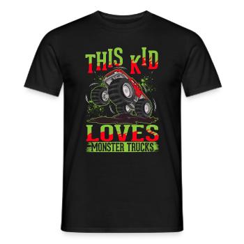 Monster Trucks Filles Garçons Monster Truck - T-shirt homme - noir - Devant - AI Model Male 178 light (178cm)