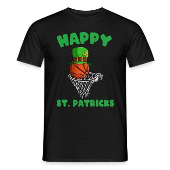 Basketball Bonne Saint-Patrick - T-shirt homme - noir - Devant - AI Model Male 178 light (178cm)