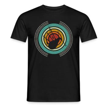 Cornemuse rétro Instrument de musique bruyant - T-shirt homme - noir - Devant - AI Model Male 178 light (178cm)
