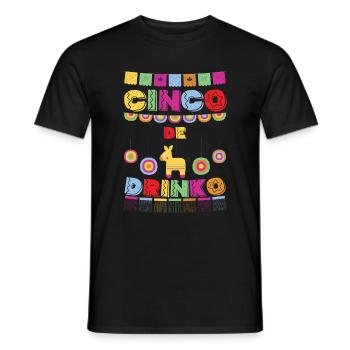 Célébration de la boisson Cinco De Mayo Pinata - T-shirt homme - noir - Devant - AI Model Male 178 light (178cm)