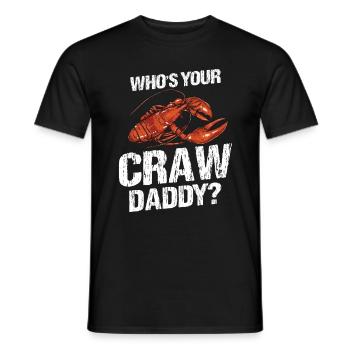 Krebse Daddy kochen Krebse Saison Hummer Vater - Männer T-Shirt - Schwarz - Vorne - AI Model Male 178 light (178cm)