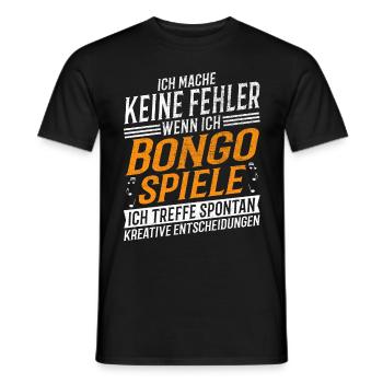 Bongo Musiker Kreativer Bongospieler - Männer T-Shirt - Schwarz - Vorne - AI Model Male 178 light (178cm)