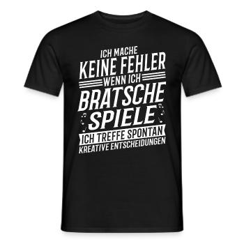 Bratschenspieler Musikinstrument Musik Bratsche - Männer T-Shirt - Schwarz - Vorne - AI Model Male 178 light (178cm)