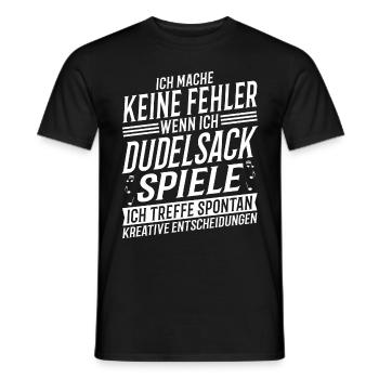 Dudelsackspieler Musikinstrument Musik Dudelsack - Männer T-Shirt - Schwarz - Vorne - AI Model Male 178 light (178cm)