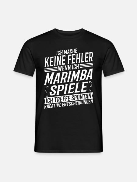 Marimbaspieler Musikinstrument Musik Marimba - Männer T-Shirt - Schwarz