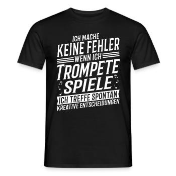 Trompetenspieler Musikinstrument Musik Trompeter - Männer T-Shirt - Schwarz - Vorne - AI Model Male 178 light (178cm)