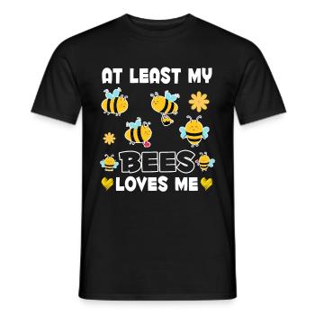 Les abeilles m’aiment les femmes drôles d’apiculteurs - T-shirt homme - noir - Devant - AI Model Male 178 light (178cm)