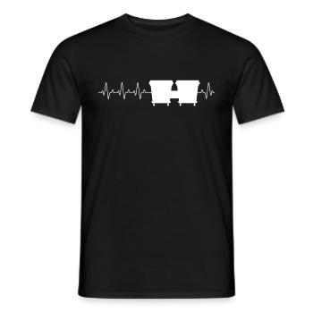 Bongo's Heartbeat Musical Instrument Bongo Drummer - Men's T-Shirt - black - Front - AI Model Male 178 light (178cm)