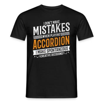 Accordéon Creative Accordéon Player - T-shirt homme - noir - Devant - AI Model Male 178 light (178cm)