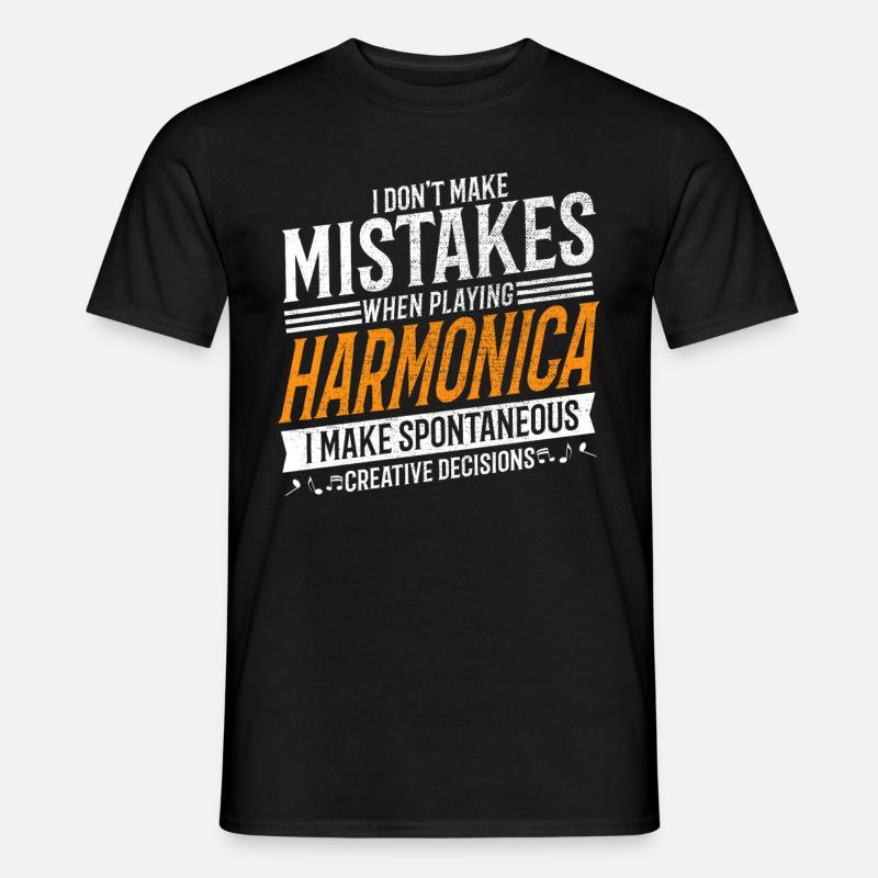 Harmonica Creative Harmonica Player - T-shirt homme - noir