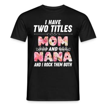 Meilleur Nana Mama Fête des Mères - T-shirt homme - noir - Devant - AI Model Male 178 light (178cm)