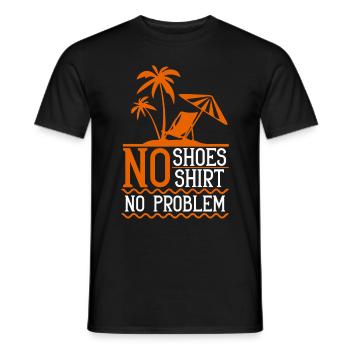 Fun Beach Men Women Retirement Holiday - Men's T-Shirt - black - Front - AI Model Male 178 light (178cm)