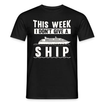 Cruise Ship Week Fun Cruise Holiday - Men's T-Shirt - black - Front - AI Model Male 178 light (178cm)