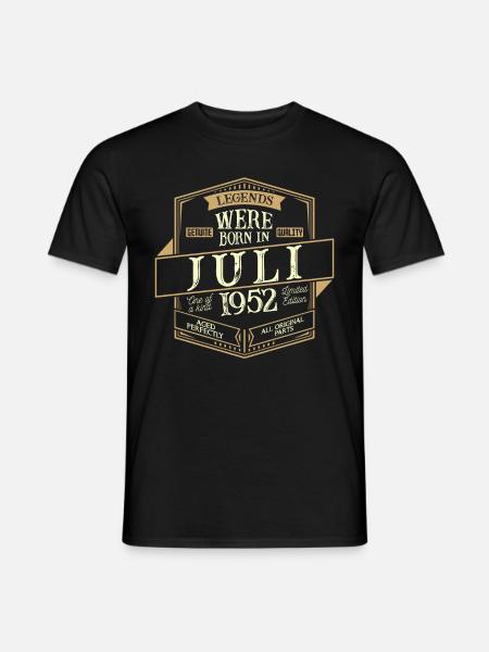 Juli 1952 Geburtstag Mann - Männer T-Shirt - Schwarz