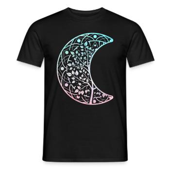 Mandala Mond Reiki Meister Yoga - Männer T-Shirt - Schwarz - Vorne - AI Model Male 178 light (178cm)