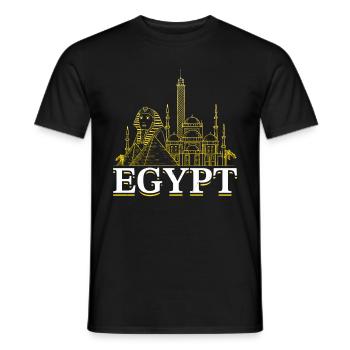 Egypt Travel Pyramids Sphinx Egyptian Holiday - Men's T-Shirt - black - Front - AI Model Male 178 light (178cm)