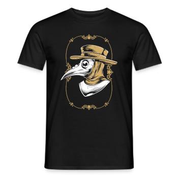 Okkulter mittelalterlicher Pestarzt - Männer T-Shirt - Schwarz - Vorne - AI Model Male 178 light (178cm)